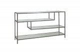 SHELF CONSOLE ZINK CLEAR GLASS 140 - CONSOLS, DESKS